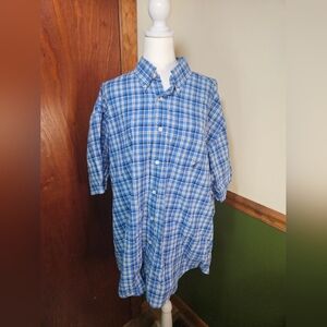 Mens Nautica short sleeve button down size xl